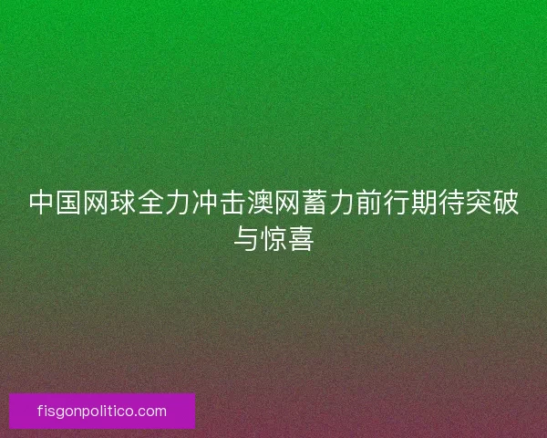 中国网球全力冲击澳网蓄力前行期待突破与惊喜
